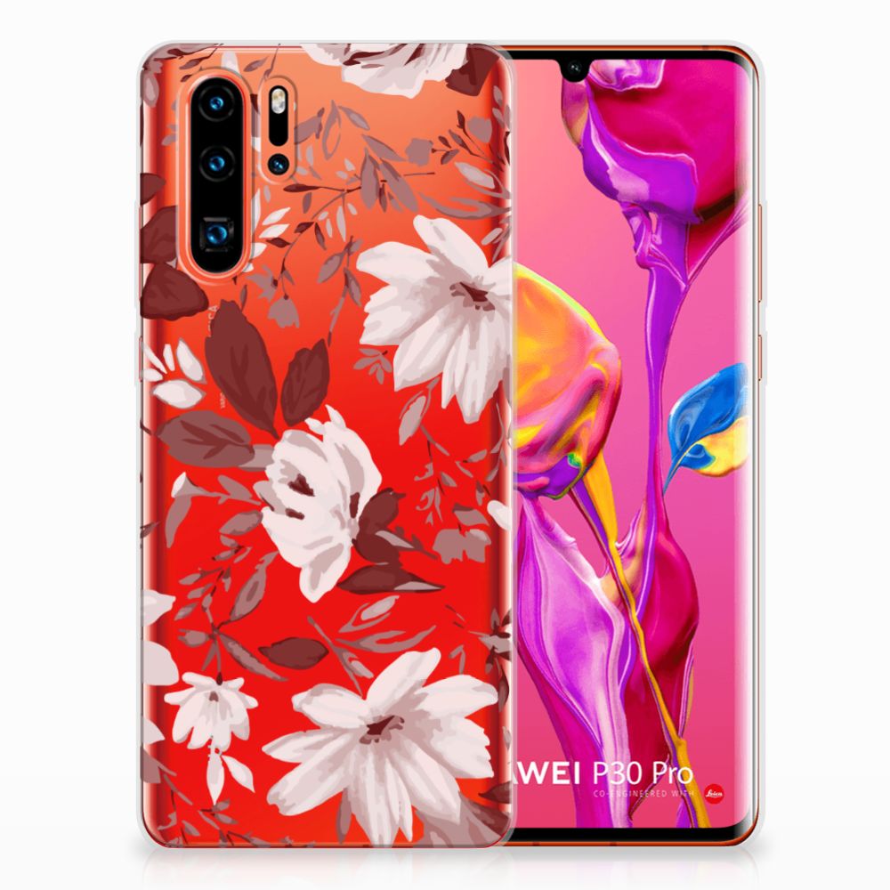 Hoesje maken Huawei P30 Pro Watercolor Flowers