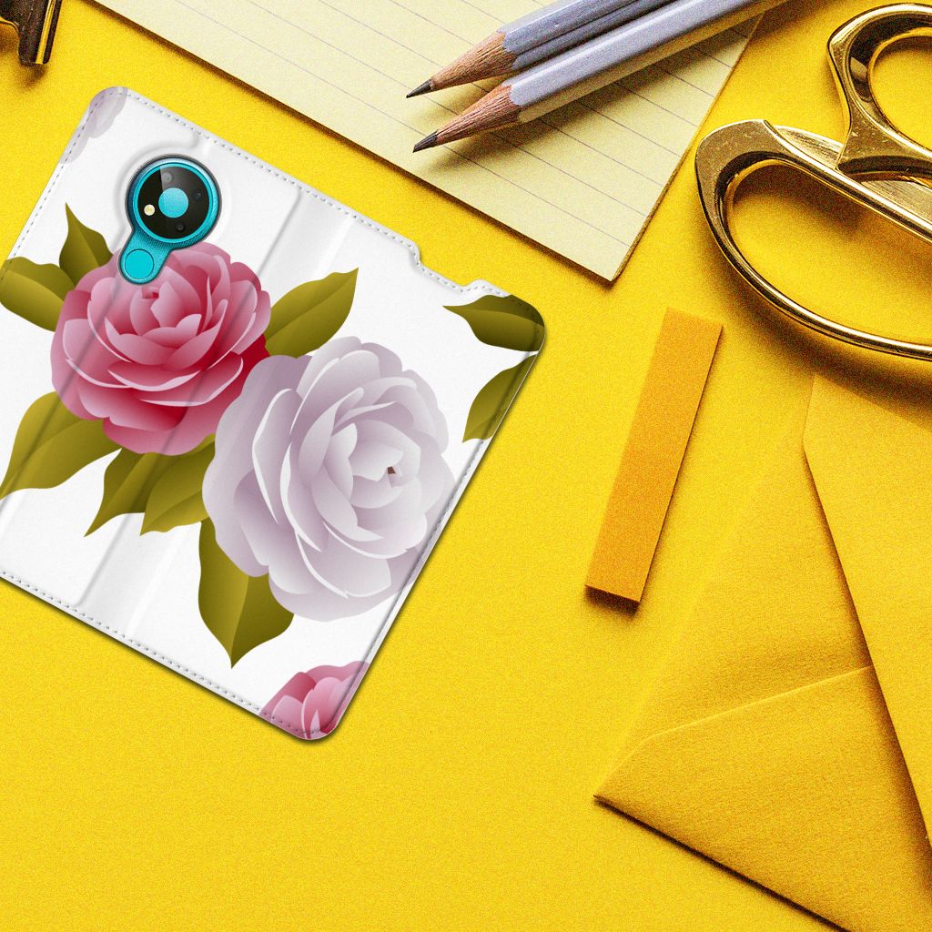 Nokia 3.4 Smart Cover Roses - B2C Telecom