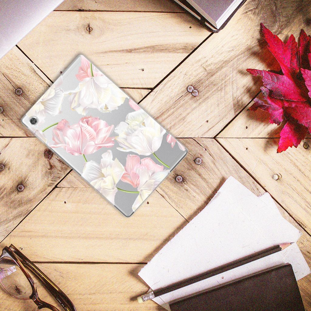 Lenovo Tab M10 Plus Siliconen Hoesje Lovely Flowers - B2C Telecom