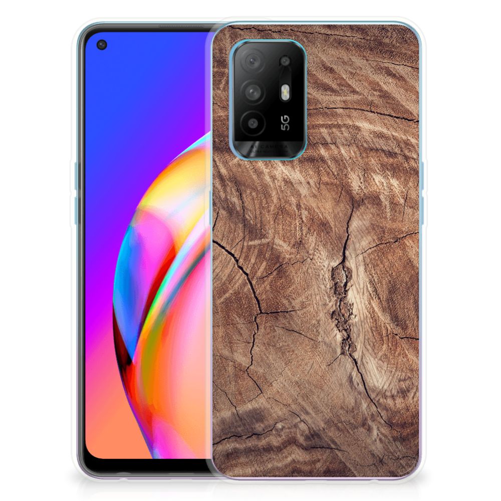 OPPO A94 5G | Reno5 Z Bumper Hoesje Tree Trunk