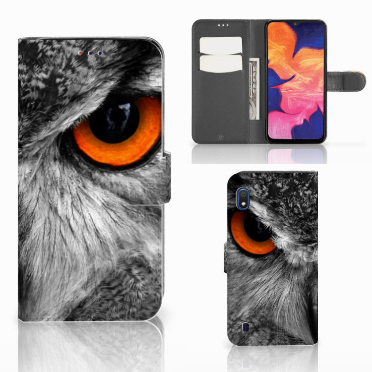 Samsung Galaxy A10 Telefoonhoesje met Pasjes Uil