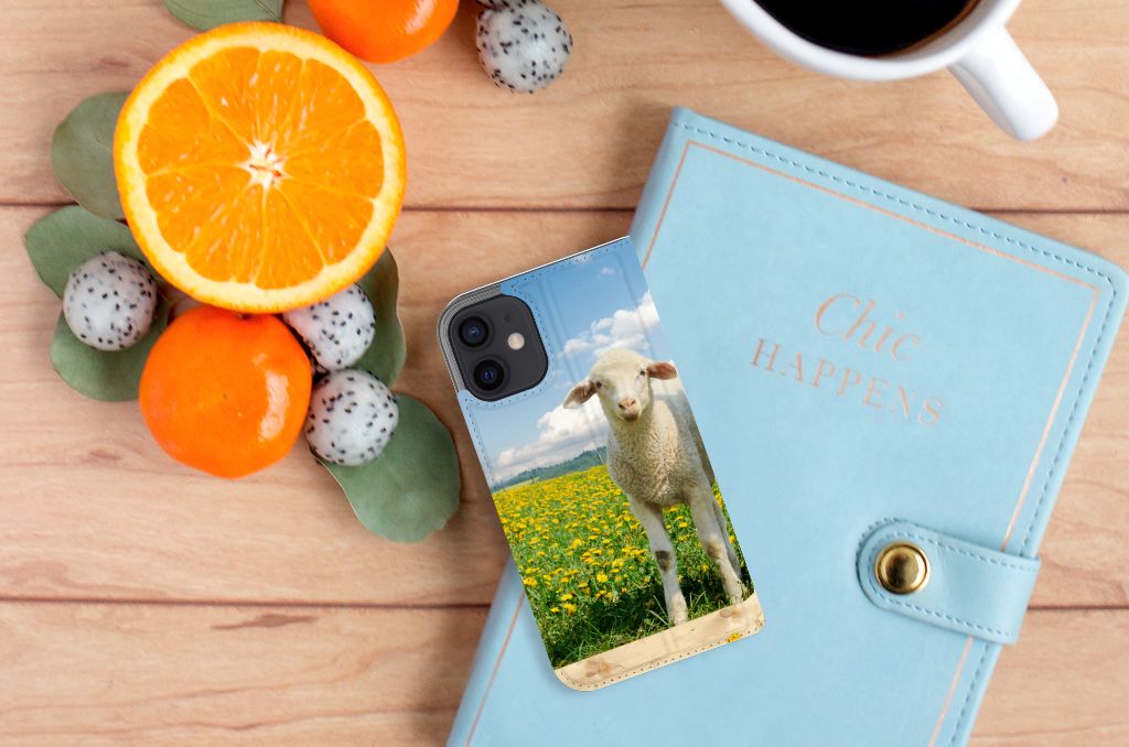 iPhone 12 Mini Hoesje maken Schaap en Lammetje - B2C Telecom