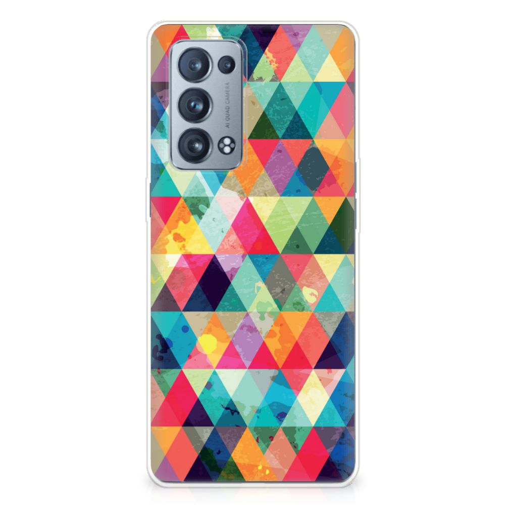 OPPO Reno 6 Pro Plus 5G TPU bumper Geruit