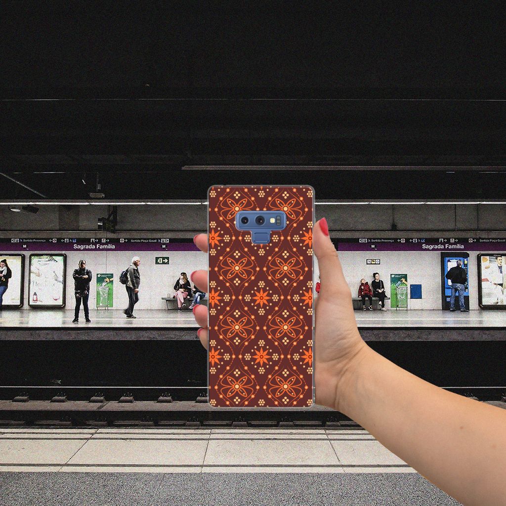 Samsung Galaxy Note 9 TPU bumper Batik Brown