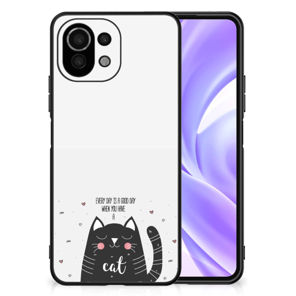 Xiaomi 11 Lite 5G NE | Mi 11 Lite Hoesje Cat Good Day