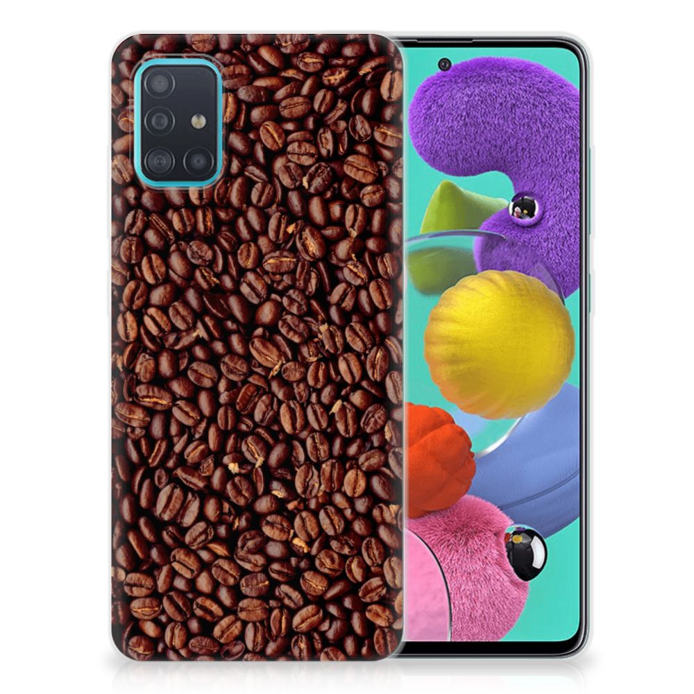 Samsung Galaxy A51 Siliconen Case Koffiebonen