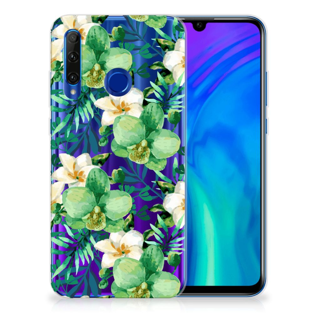 Honor 20 Lite TPU Case Orchidee Groen