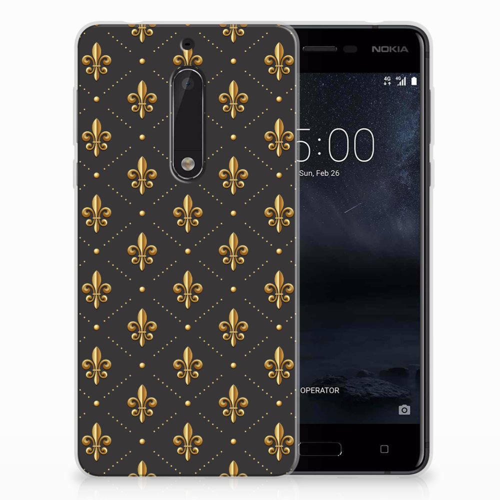 Nokia 5 TPU bumper Franse Lelie