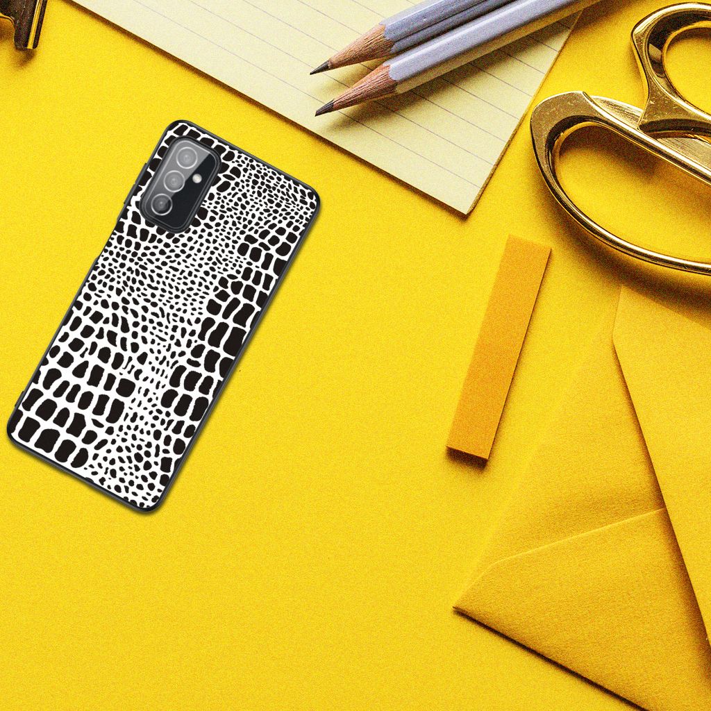 Samsung Galaxy M52 Dierenprint Telefoonhoesje Slangenprint B2C Telecom