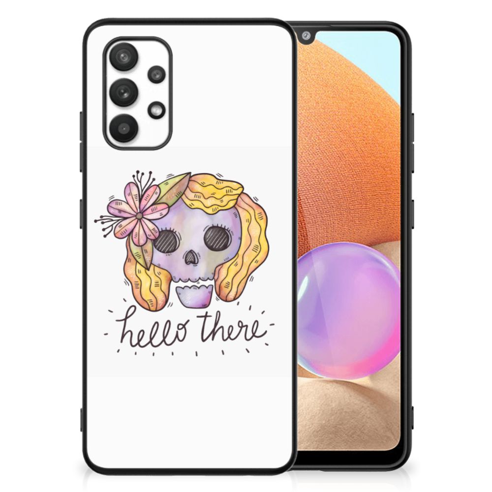 Telefoonhoesje Samsung Galaxy A32 4G | A32 5G Enterprise Editie Boho Skull