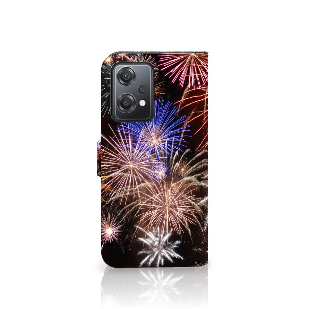 OnePlus Nord CE 2 Lite Wallet Case met Pasjes Vuurwerk