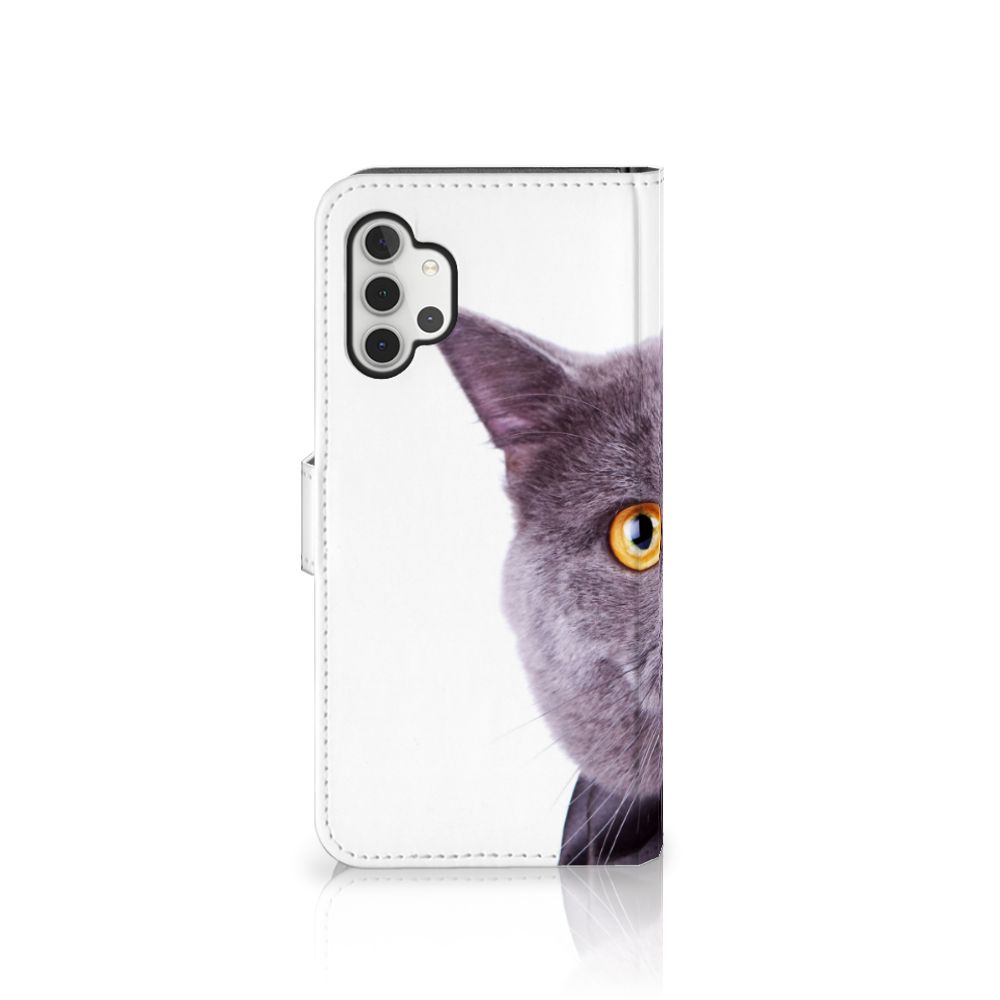 Samsung Galaxy A32 5G Telefoonhoesje met Pasjes Kat