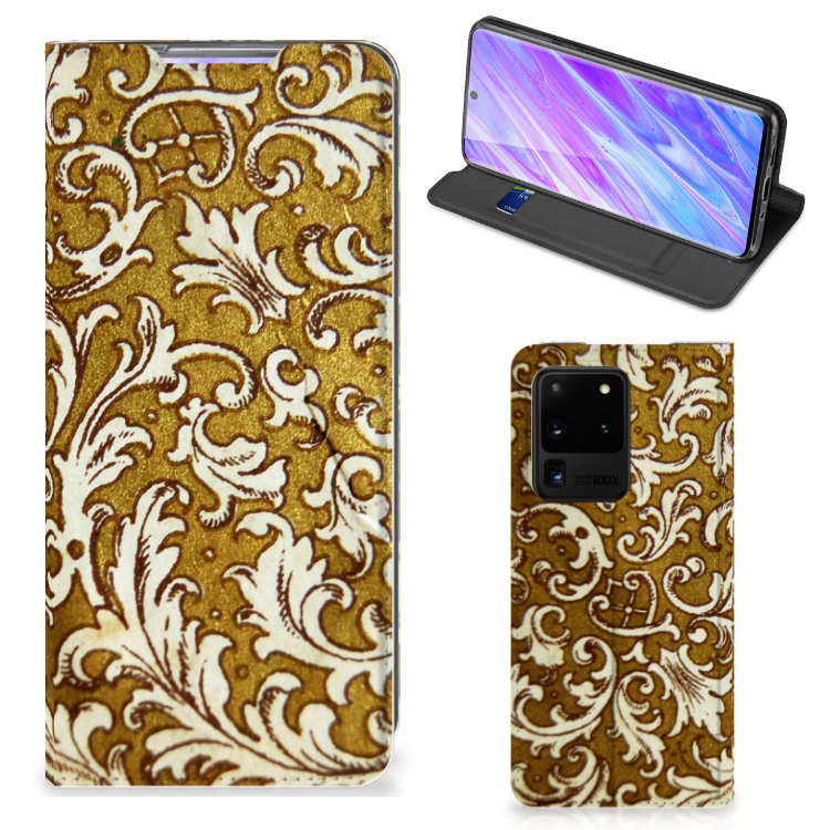 Telefoon Hoesje Samsung Galaxy S20 Ultra Barok Goud - B2C Telecom
