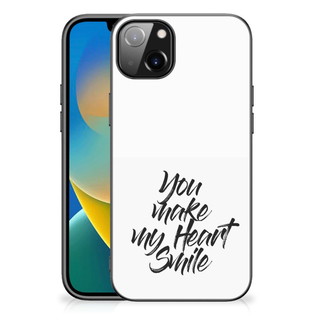 iPhone 14 Plus Telefoon Hoesje met tekst Heart Smile