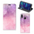 Bookcase Huawei Y7 hoesje Y7 Pro (2019) Pink Purple Paint