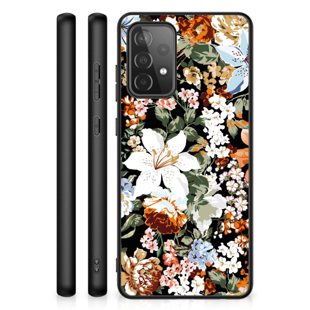 Bloemen Hoesje voor Samsung Galaxy A72 (5G/4G) Dark Flowers