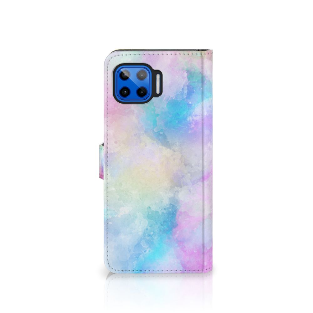 Hoesje Motorola Moto G 5G Plus Watercolor Light in pastelkleuren met unieke watercolorprint.