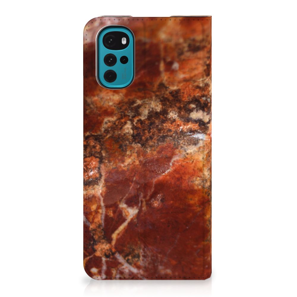 Motorola Moto G22 Standcase Marmer Bruin - B2C Telecom