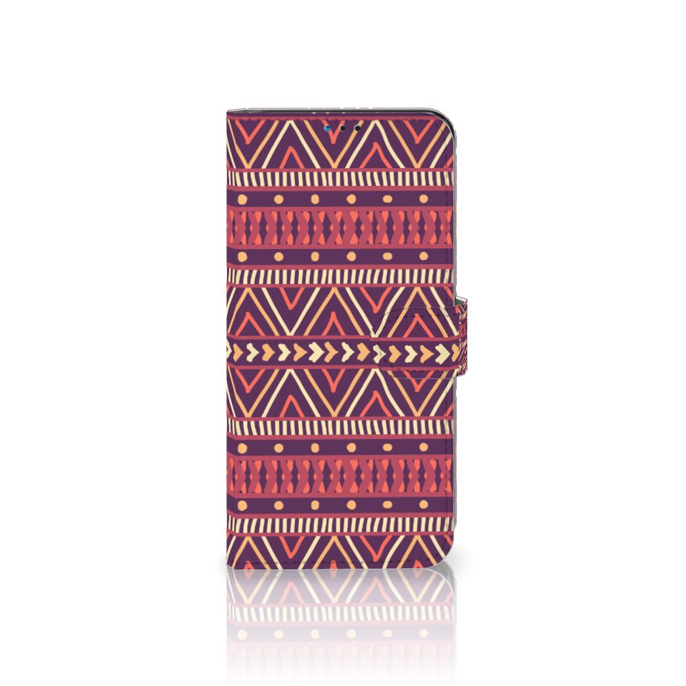 Motorola Moto G9 Play | E7 Plus Telefoon Hoesje Aztec Paars