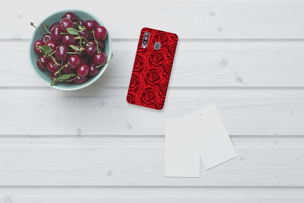 Samsung Galaxy M30 TPU Case Red Roses