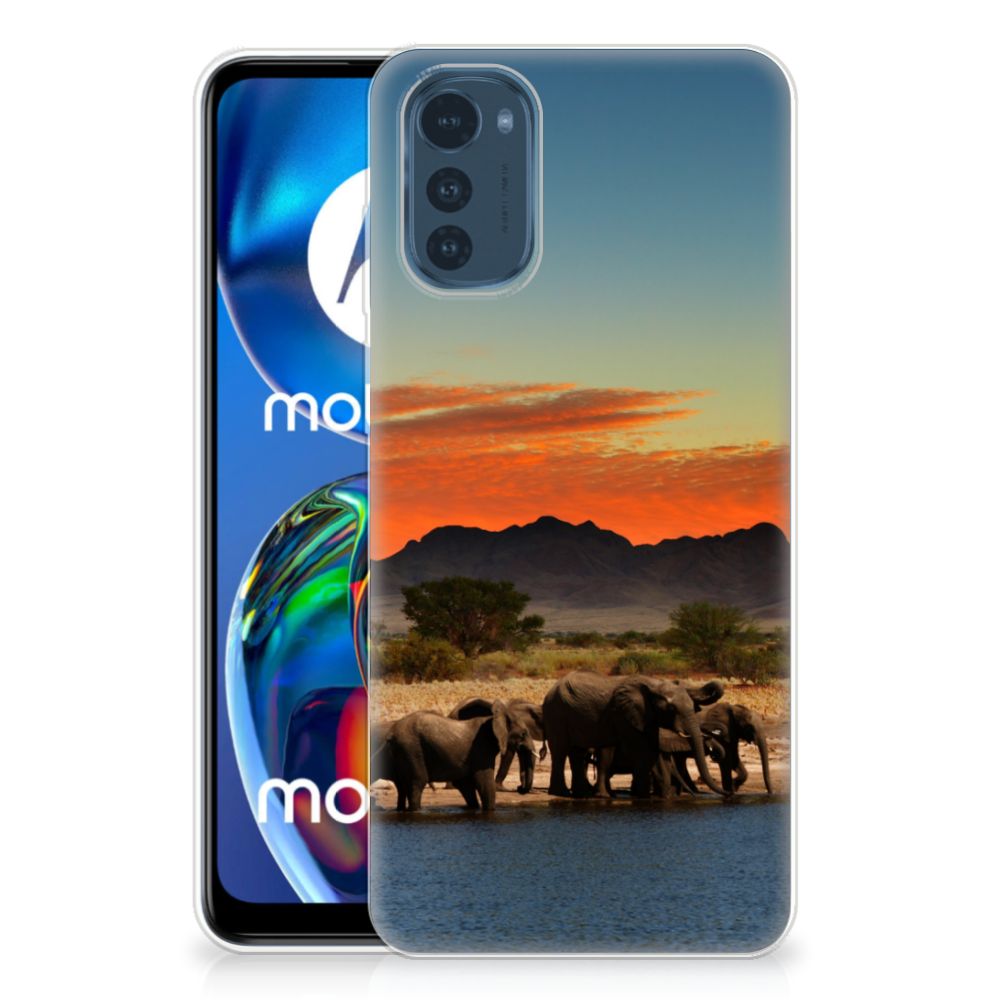 Motorola Moto E32/E32s TPU Hoesje Olifanten