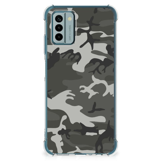 Nokia G22 Doorzichtige Silicone Hoesje Army Light