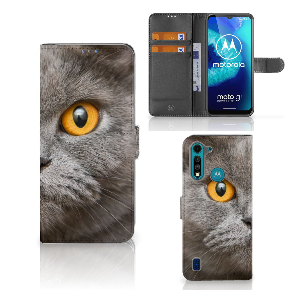 Telefoonhoesje met Pasjes Motorola G8 Power Lite Britse Korthaar