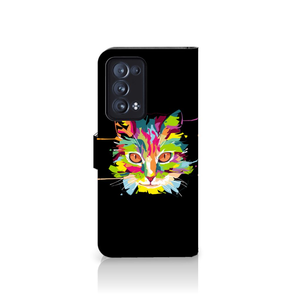 OPPO Reno 6 Pro Plus 5G Leuk Hoesje Cat Color