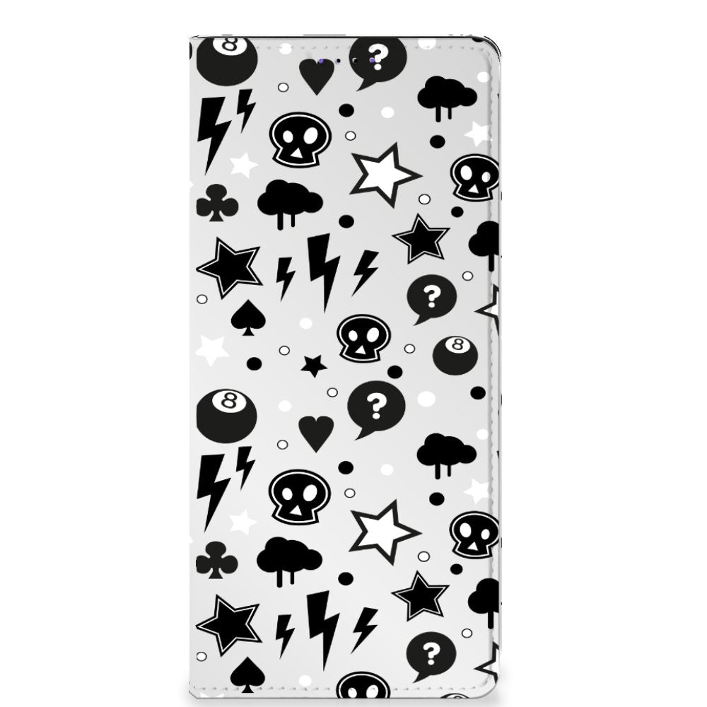 Mobiel BookCase Samsung Galaxy A22 5G Silver Punk - B2C Telecom