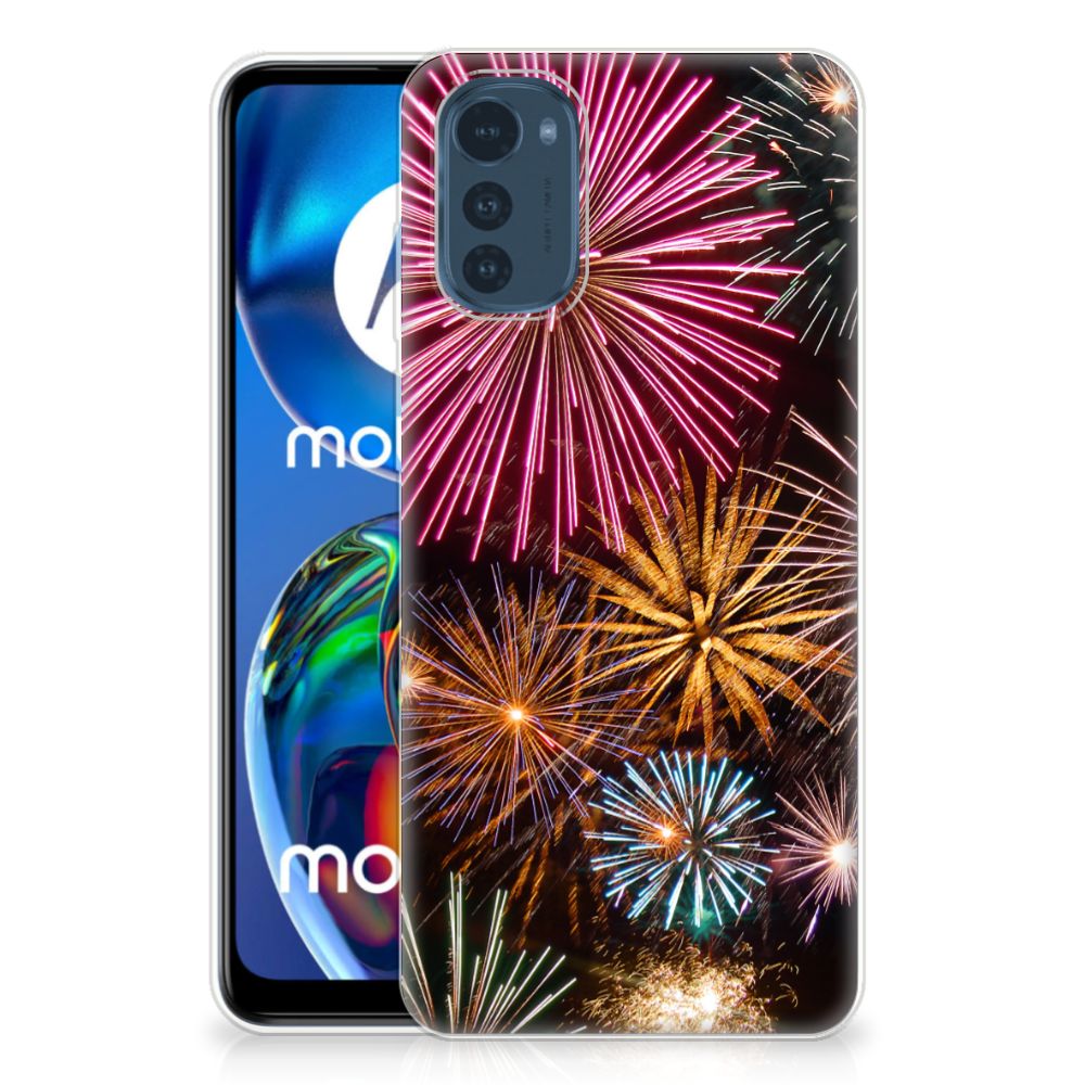 Motorola Moto E32/E32s Silicone Back Cover Vuurwerk