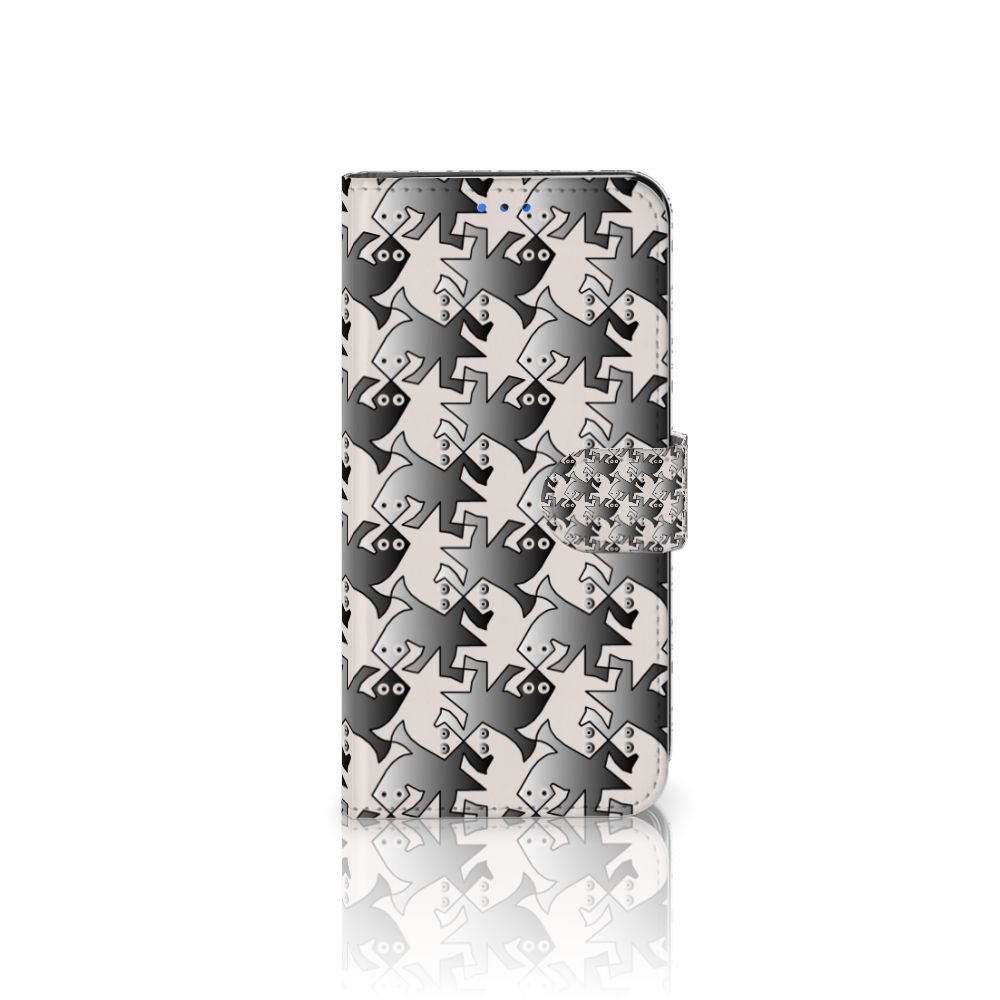 Huawei P Smart 2020 Telefoonhoesje met Pasjes Salamander Grey