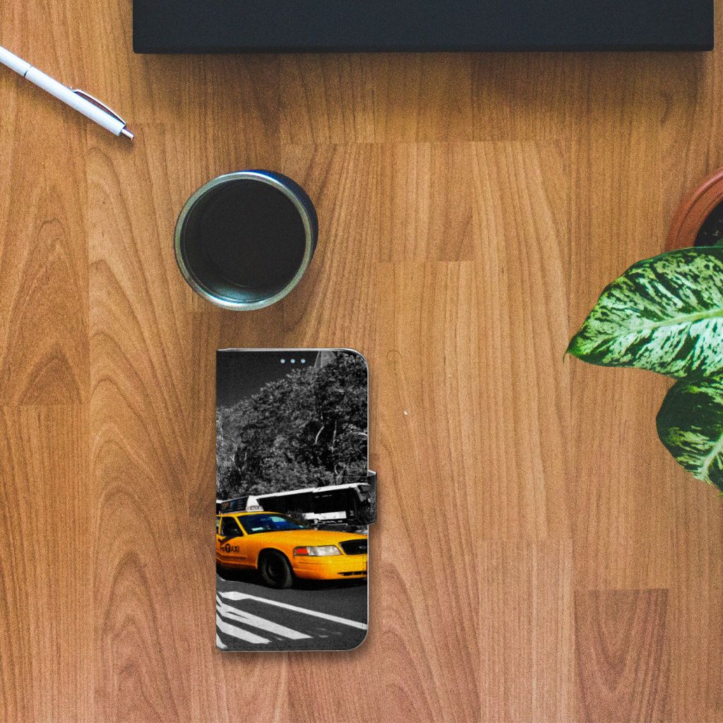 Huawei P40 Lite Flip Cover New York Taxi