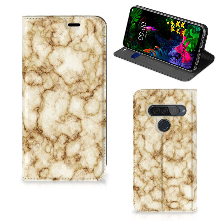 LG G8s Thinq Standcase Marmer Goud