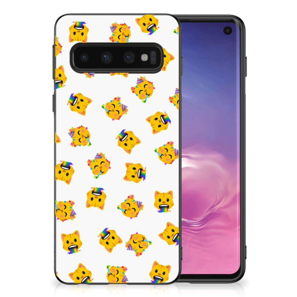 Bumper Case voor Samsung Galaxy S10 Katten Emojis B2C Telecom