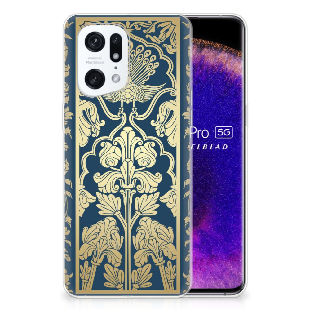 OPPO Find X5 Pro TPU Case Beige Flowers