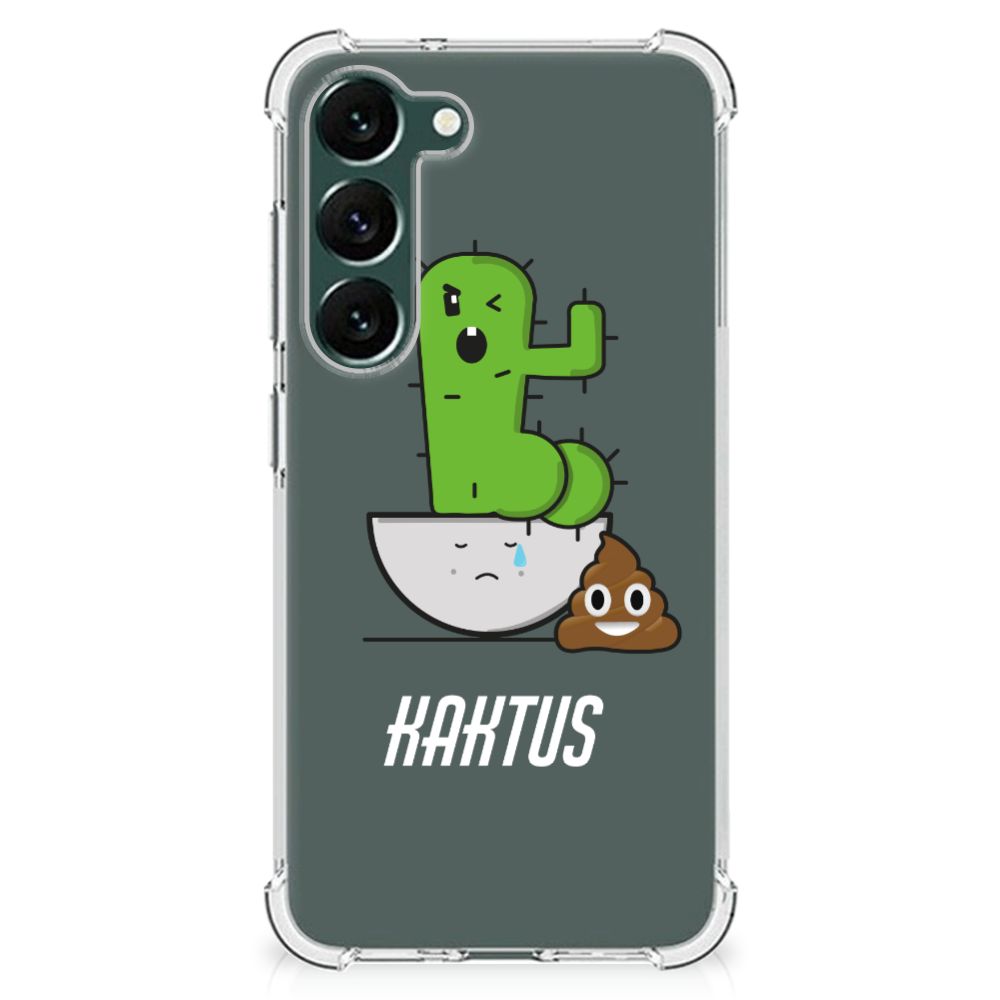 Samsung Galaxy S23 Plus Stevig Bumper Hoesje Cactus Poo B2C Telecom