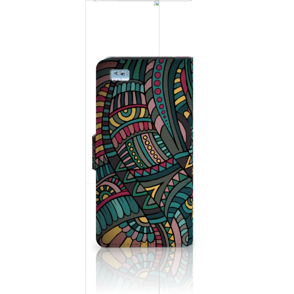Huawei Ascend P8 Lite Telefoon Hoesje Aztec