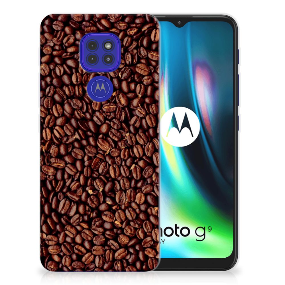 Motorola Moto G9 Play | E7 Plus Siliconen Case Koffiebonen B2C Telecom