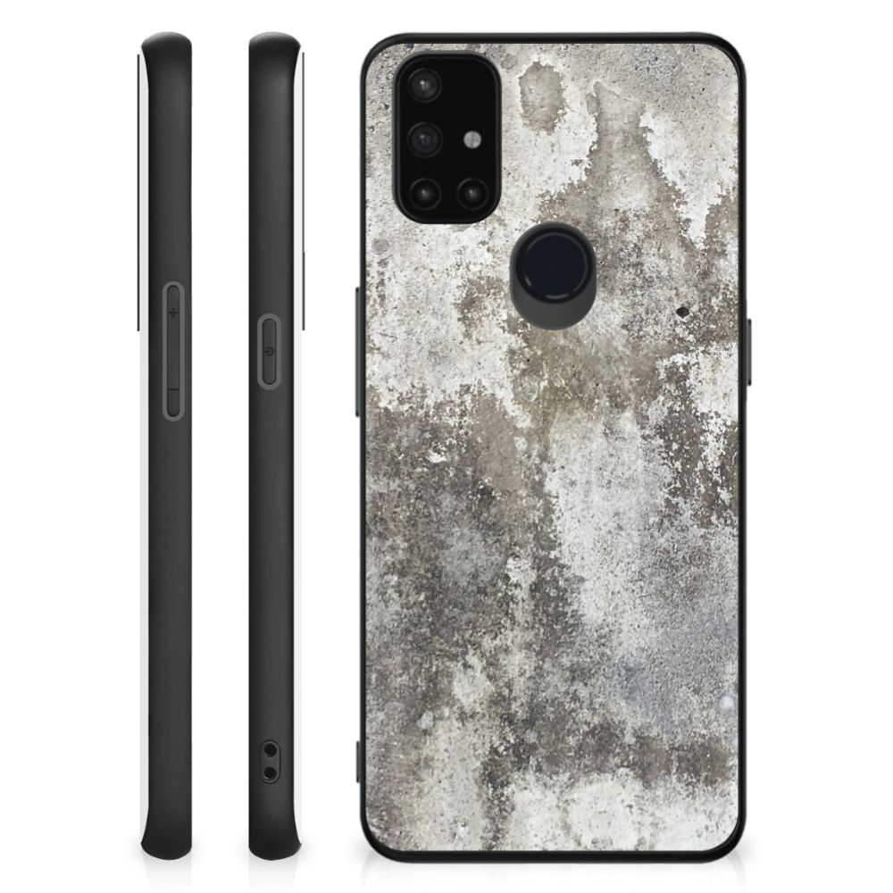 OnePlus Nord N10 5G Marmeren Print Telefoonhoesje Beton Print