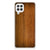 Samsung Galaxy A22 4G | M22 Bumper Hoesje Donker Hout