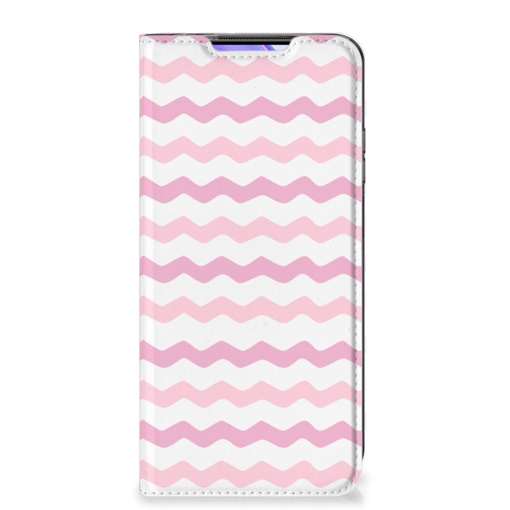 Xiaomi Mi 10T Lite Hoesje met Magneet Waves Roze - B2C Telecom