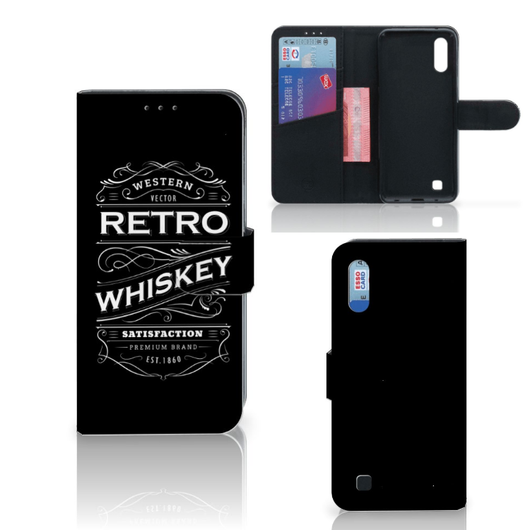 Samsung Galaxy M10 Book Cover Whiskey