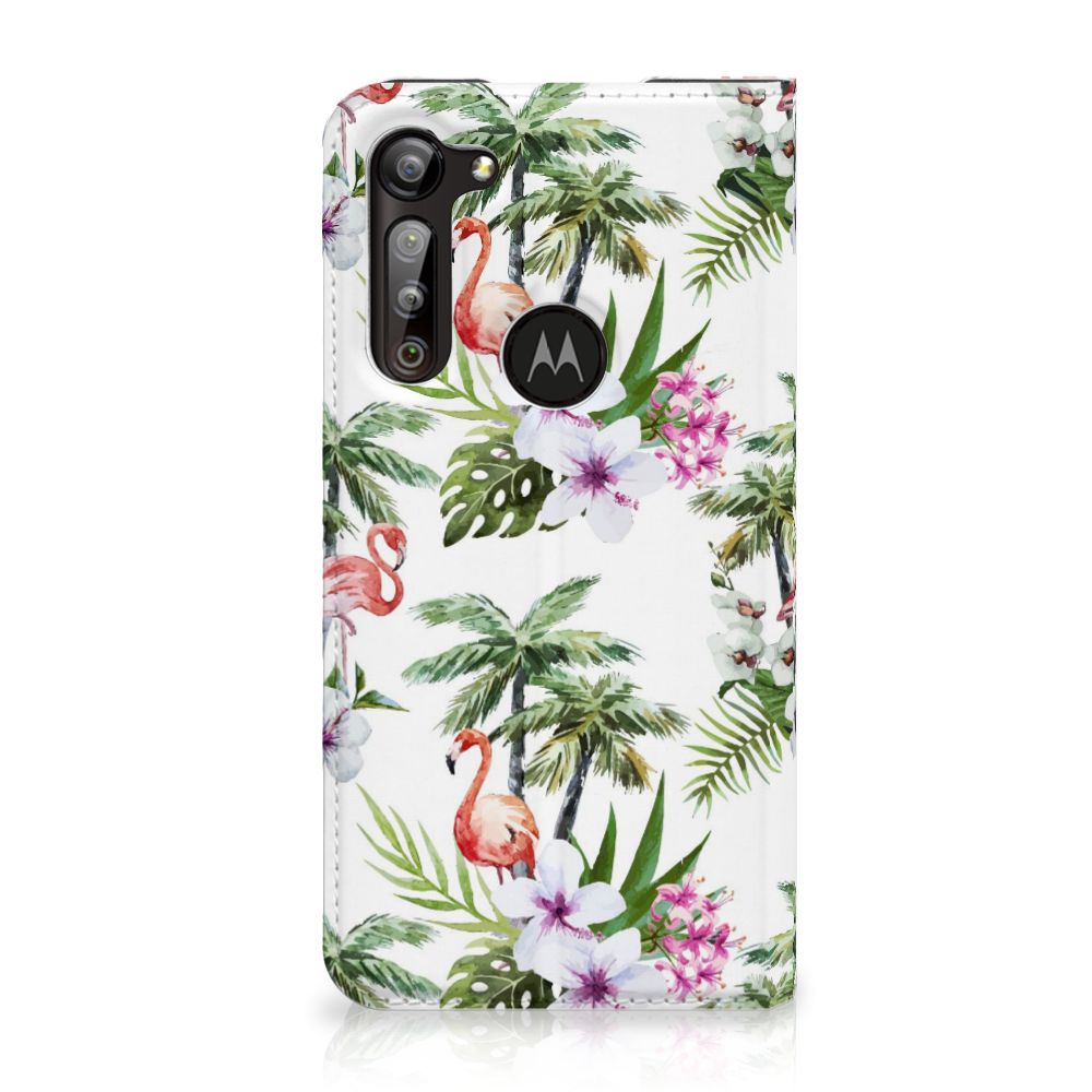 Motorola Moto G8 Power Hoesje maken Flamingo Palms - B2C Telecom