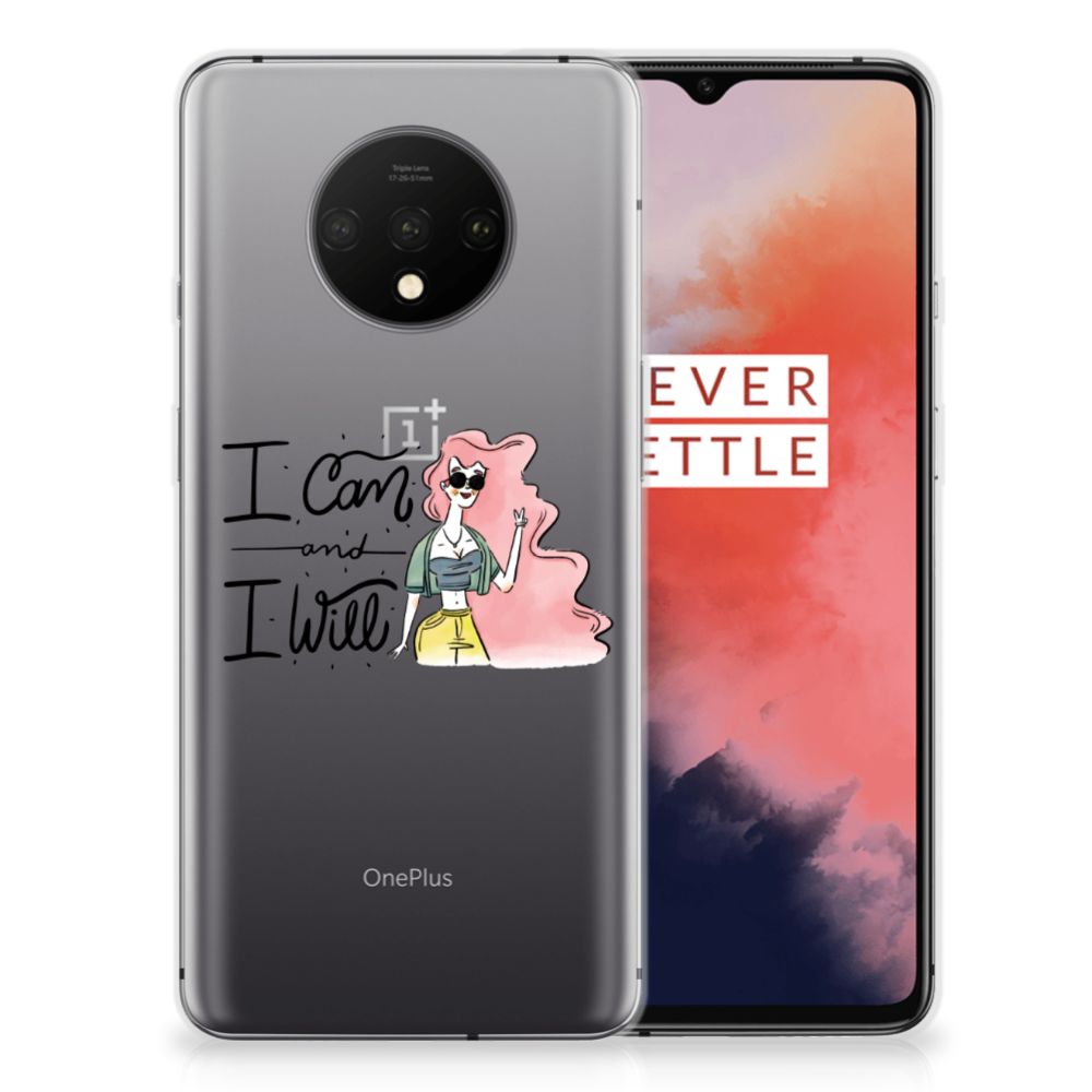 OnePlus 7T Telefoonhoesje met Naam i Can