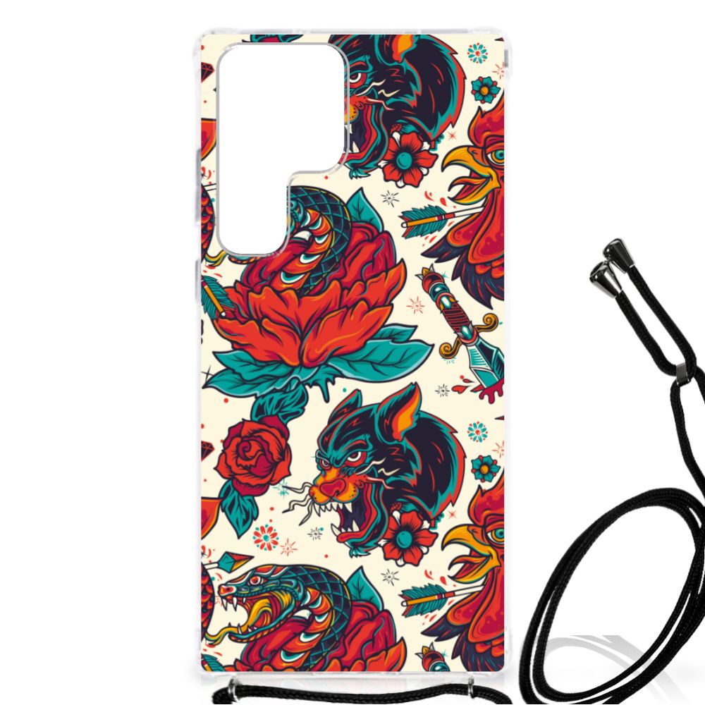 Anti-shock Hoesje met foto voor Samsung Galaxy S23 Ultra Old Skool