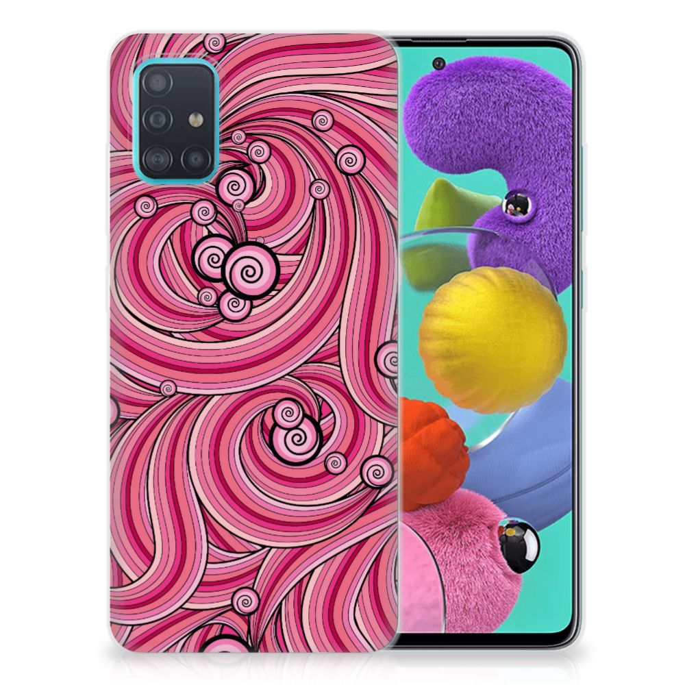 Samsung Galaxy A51 Hoesje maken Swirl Pink