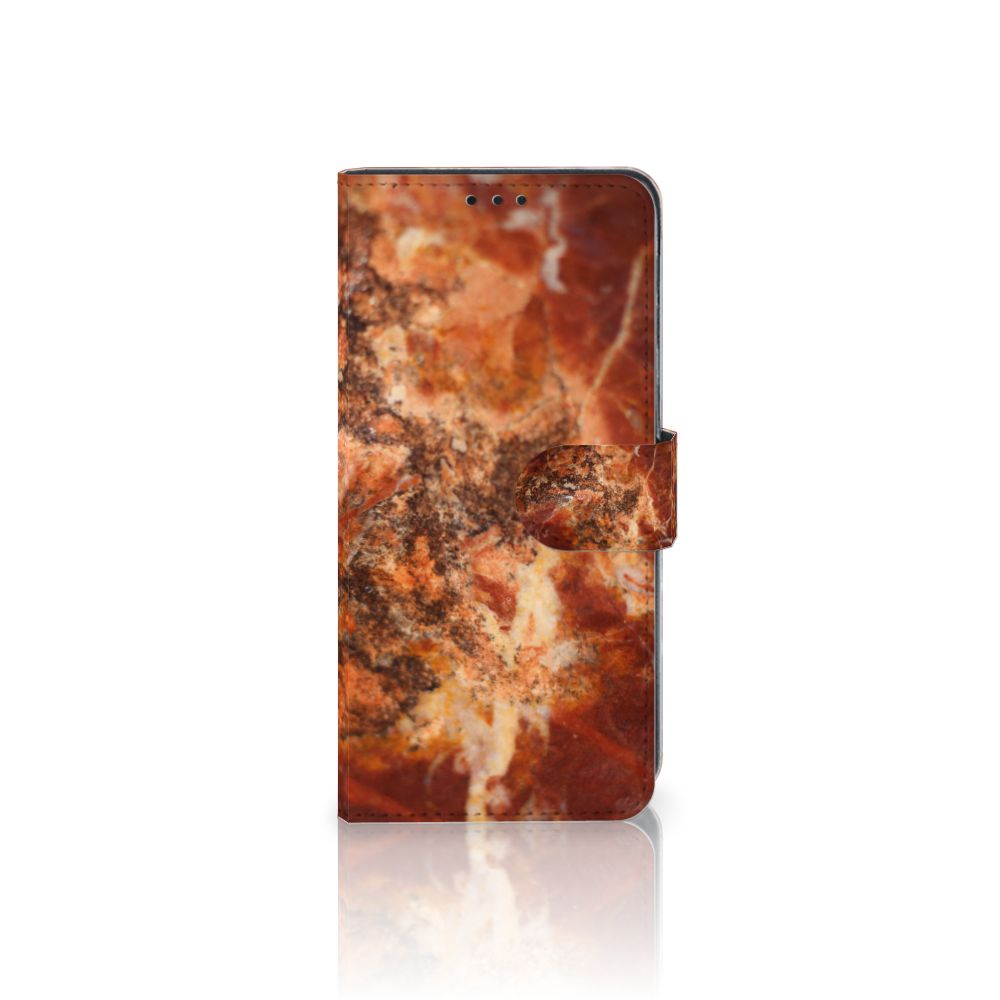Samsung Galaxy M31 Bookcase Marmer Bruin