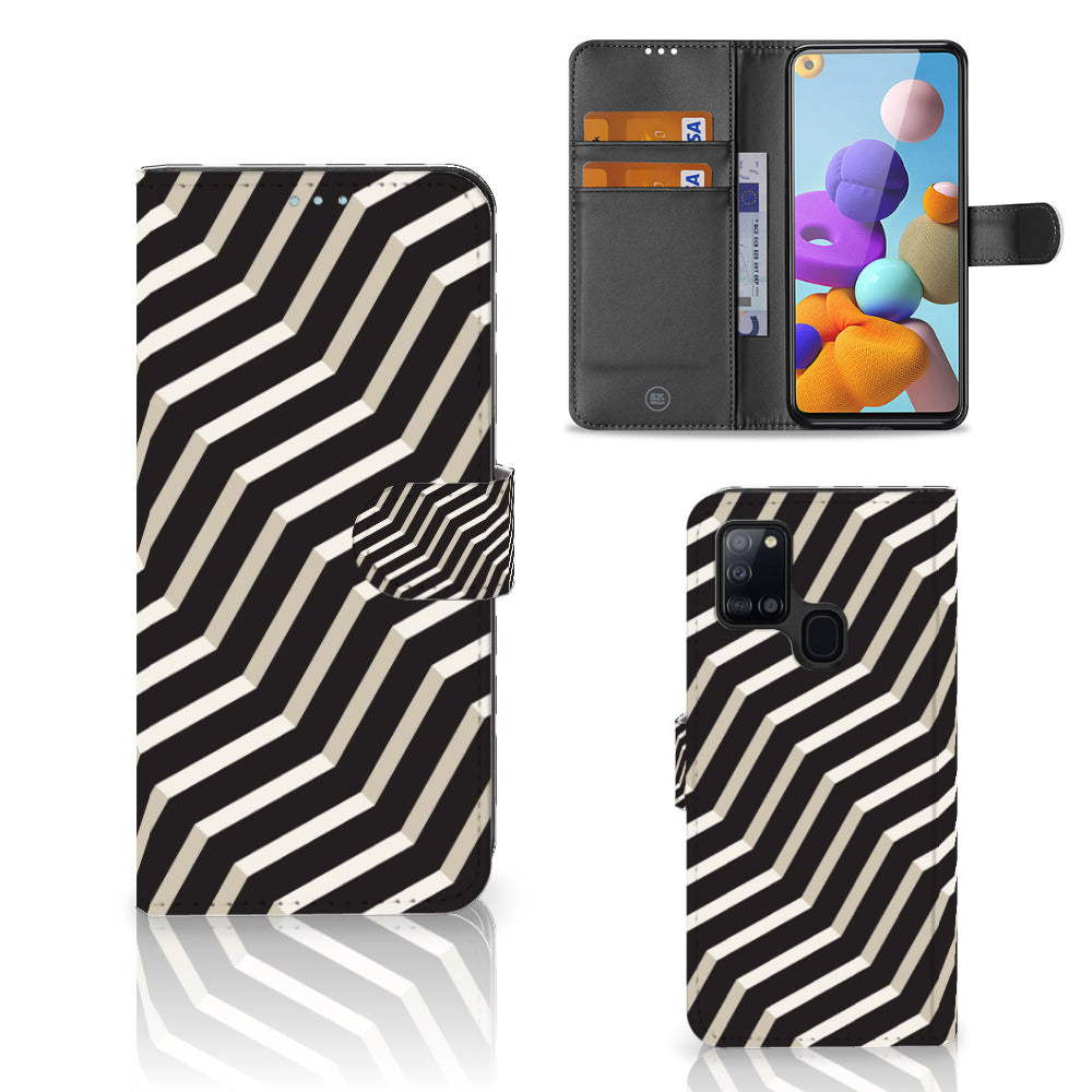 Samsung Galaxy A21s Book Case Illusion