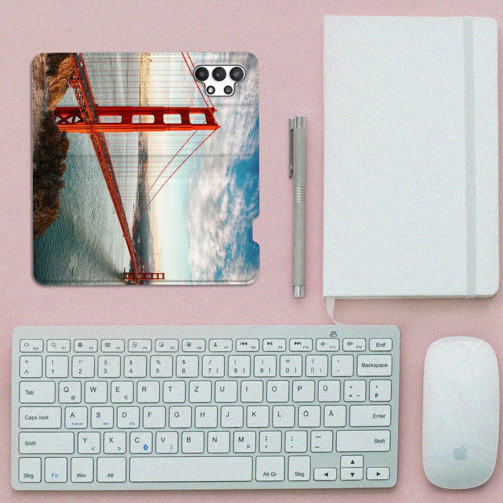 Samsung Galaxy A32 4G | A32 5G Enterprise Editie Book Cover Golden Gate Bridge - B2C Telecom