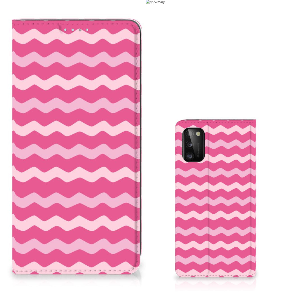 Samsung Galaxy A41 Hoesje met Magneet Waves Pink